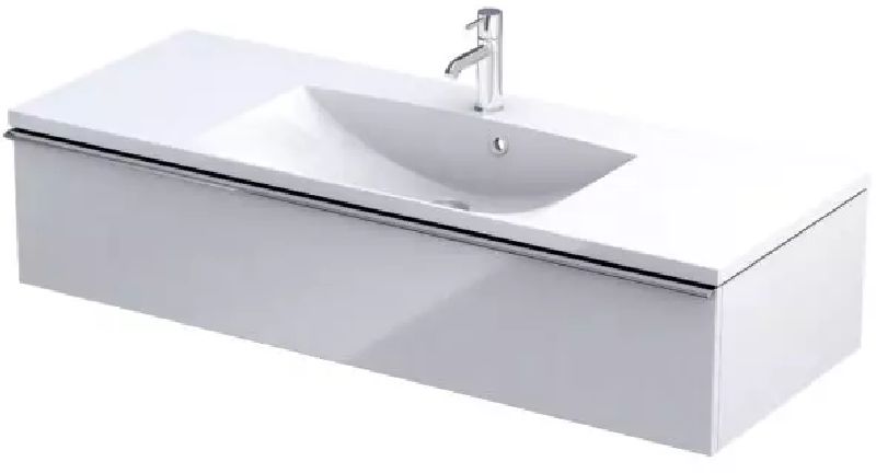Oristo Etna armario 119.6x45.5x25 cm suspendido, para lavabo blanco OR52-SD1S-120-1