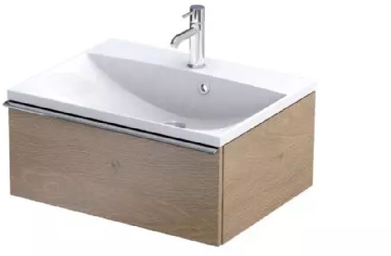 Oristo Etna armario 59.6x45.5x25 cm suspendido, para lavabo roble OR52-SD1S-60-78