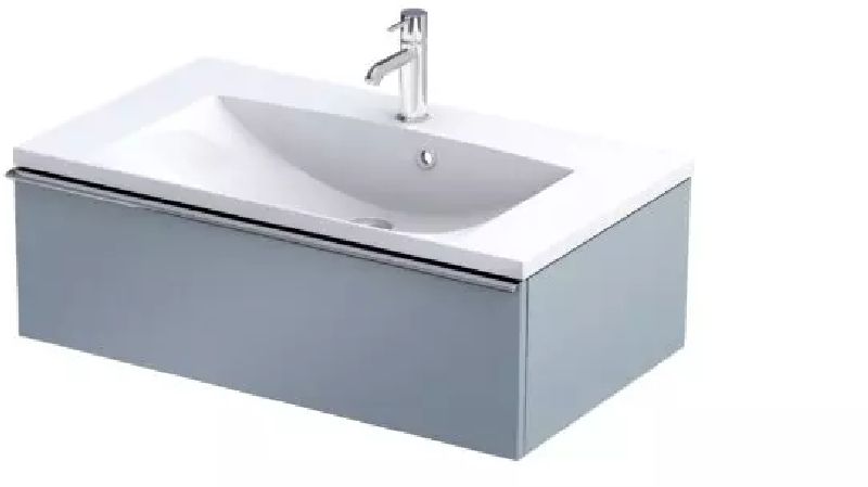 Oristo Etna armario 79.6x45.5x25 cm suspendido, para lavabo azul OR52-SD1S-80-16