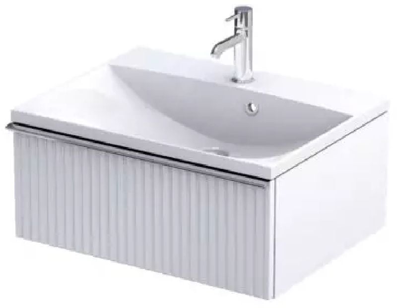 Oristo Etna armario 59.6x45.5x25 cm suspendido, para lavabo blanco OR52-SD1S-60-2R