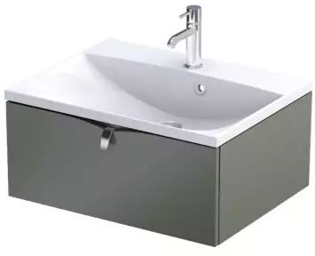 Oristo Siena armario 59.6x45.5x25 cm suspendido, para lavabo OR45-SD1S-60-17