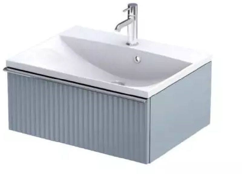 Oristo Etna armario 59.6x45.5x25 cm suspendido, para lavabo azul OR52-SD1S-60-16R