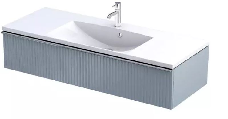 Oristo Etna armario 119.6x45.5x25 cm suspendido, para lavabo azul OR52-SD1S-120-16R