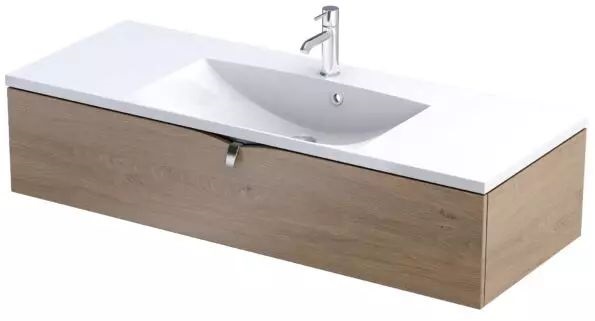 Oristo Siena armario 119.6x45.5x25 cm suspendido, para lavabo roble OR45-SD1S-120-78