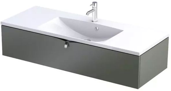 Oristo Siena armario 119.6x45.5x25 cm suspendido, para lavabo OR45-SD1S-120-17