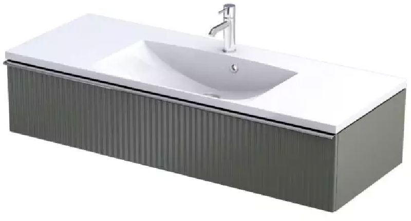 Oristo Etna armario 119.6x45.5x25 cm suspendido, para lavabo verde OR52-SD1S-120-17R