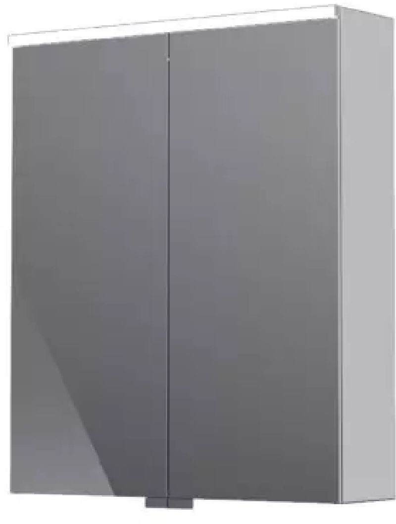Oristo Geo armario 60x12x70 cm suspendido, lateral cromo KI01-SGL2D-60-99