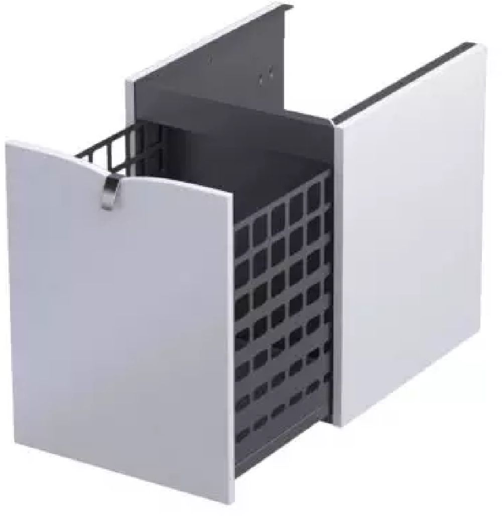 Oristo Siena armario 40x45.5x50 cm suspendido, lateral blanco OR45-SN1S-40-2