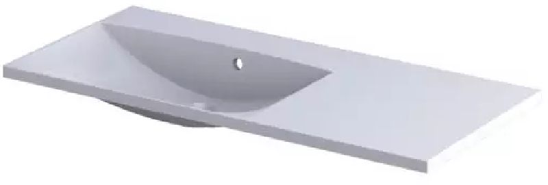 Oristo Uni lavabo 100.2x46 cm rectangular para mueble blanco UME-AM-100-92-L-BO