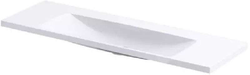 Oristo Compact lavabo 120x38 cm rectangular para mueble blanco UME-C-ET-120-92-BO