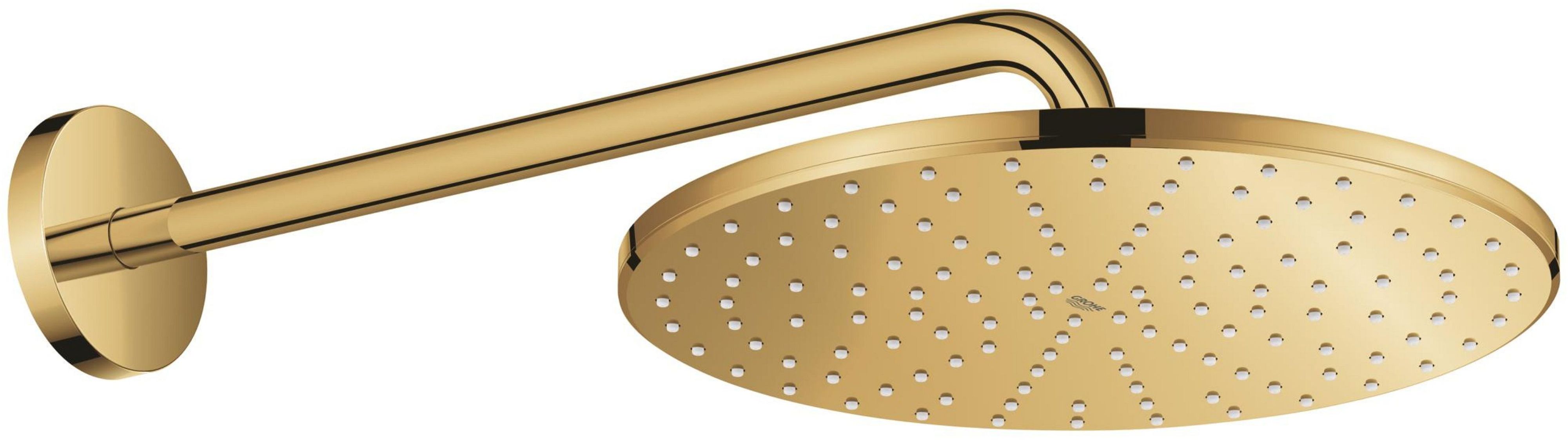Grohe Rainshower brazo de ducha con efecto lluvia 31x31 cm circular Cool Sunrise 26558GL0
