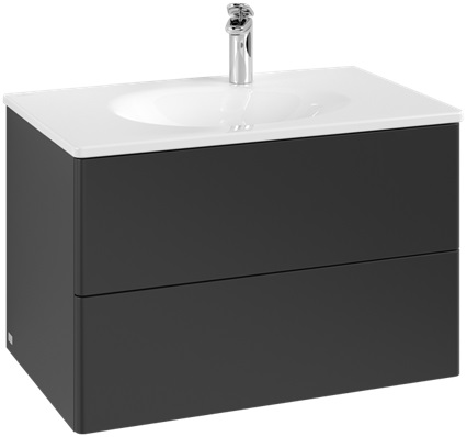 Villeroy & Boch Antao armario 78.8x49.6x50.4 cm suspendido, para lavabo negro K04000PD