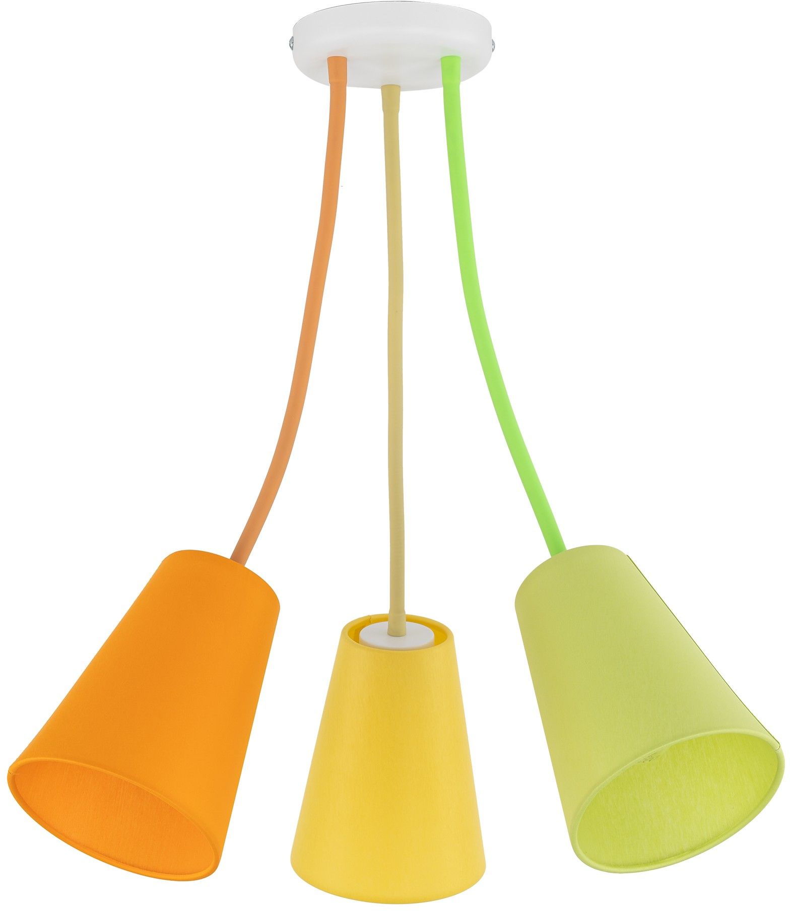 TK Lighting Wire Colour lámpara colgante 3x15 W multicolor 2106