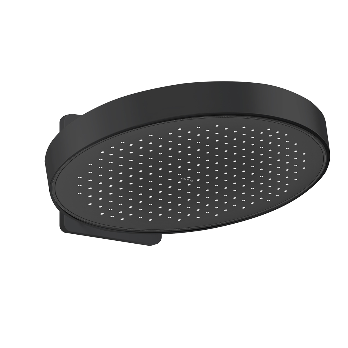 Oltens Regna ducha con efecto lluvia 32x32 cm circular negro mate 37009300