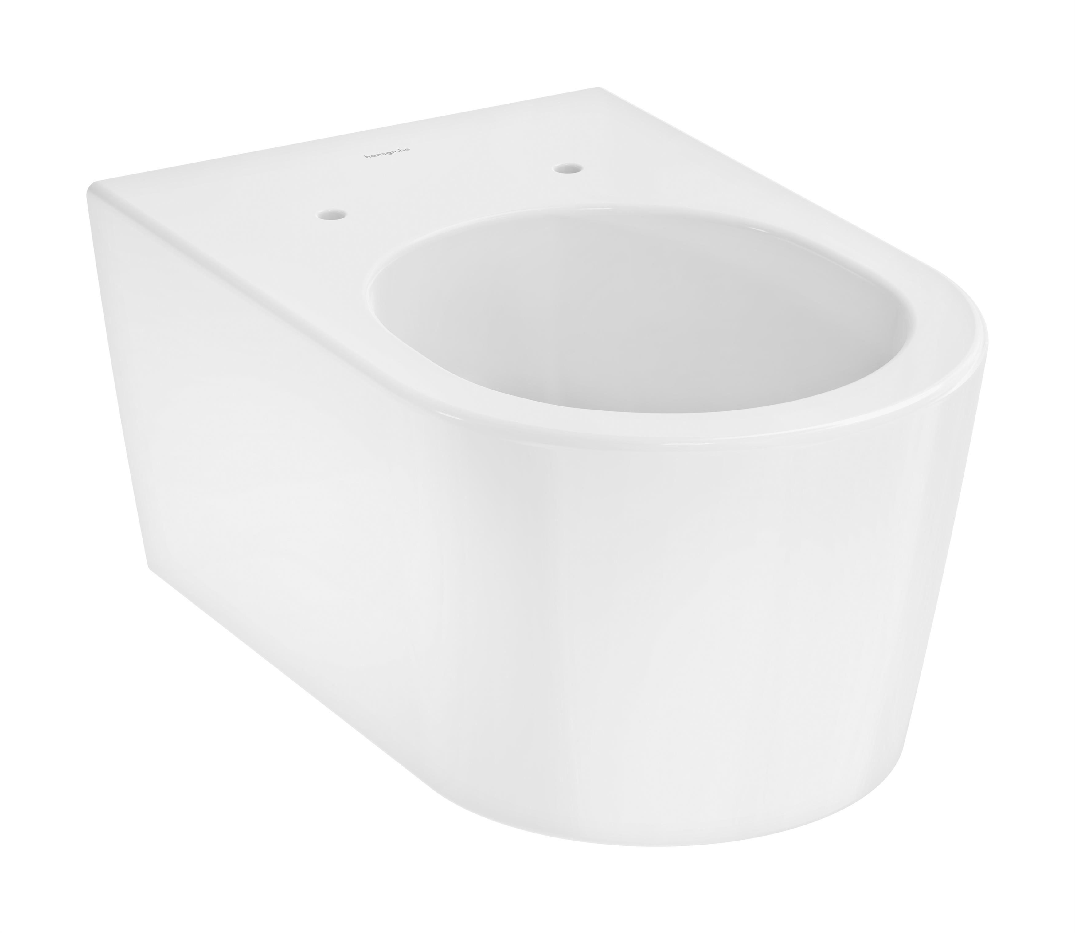 Conjunto taza de inodoro Hansgrohe EluPura S 62024450, tapa de inodoro Hansgrohe EluPura Original S 60148450