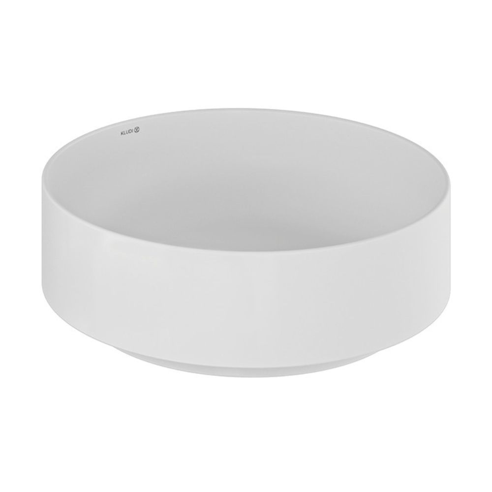 Kludi Resa R lavabo con tapón 40x40 cm circular sobre encimera blanco 58CW1053