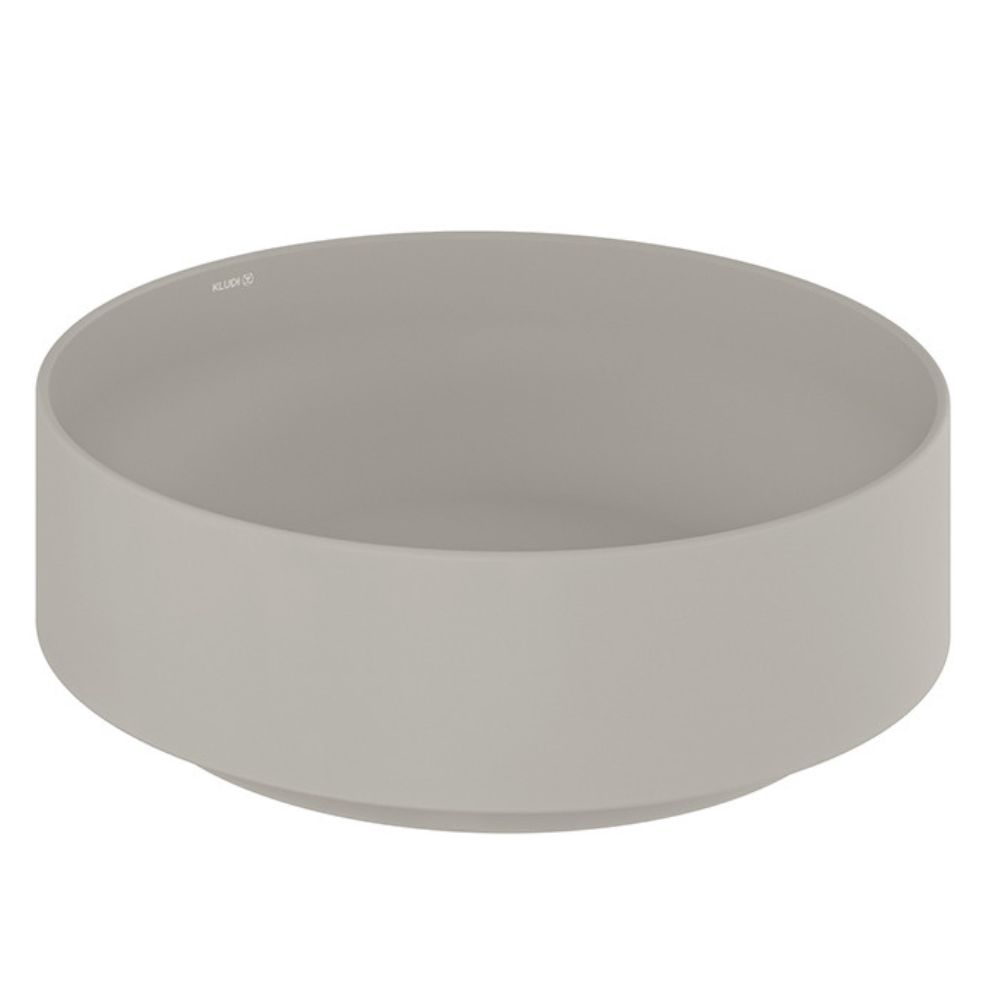 Kludi Resa R lavabo con tapón 40x40 cm circular sobre encimera marrón/beige 58CW10O2