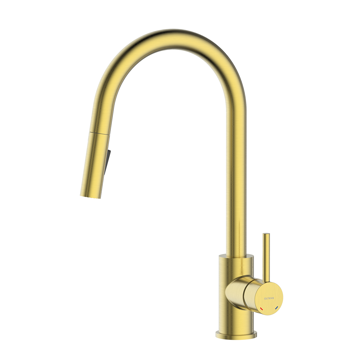Oltens Litla grifo de cocina de pie oro cepillado 35204810