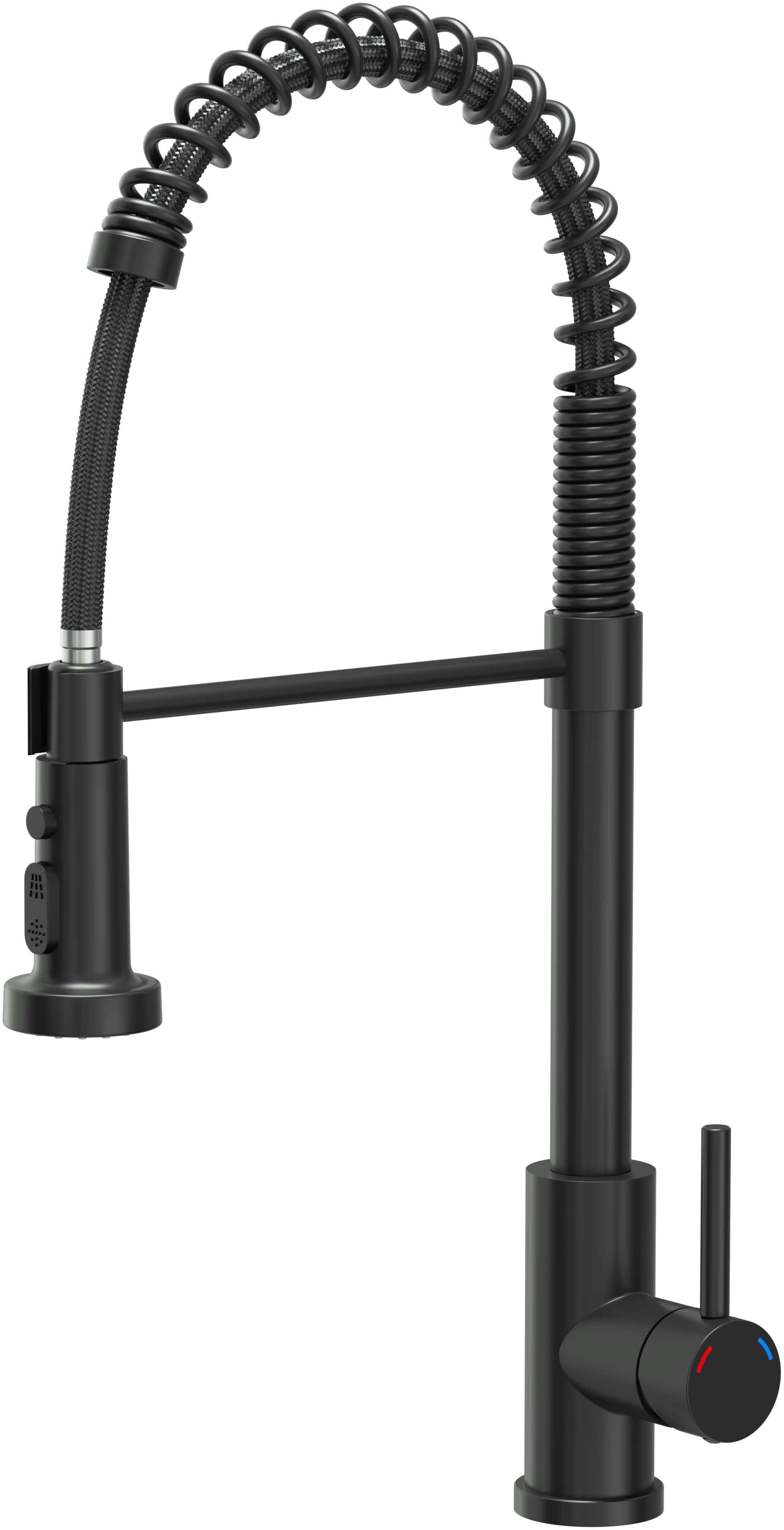 Quadron Alice grifo de cocina de pie negro 52138BLM