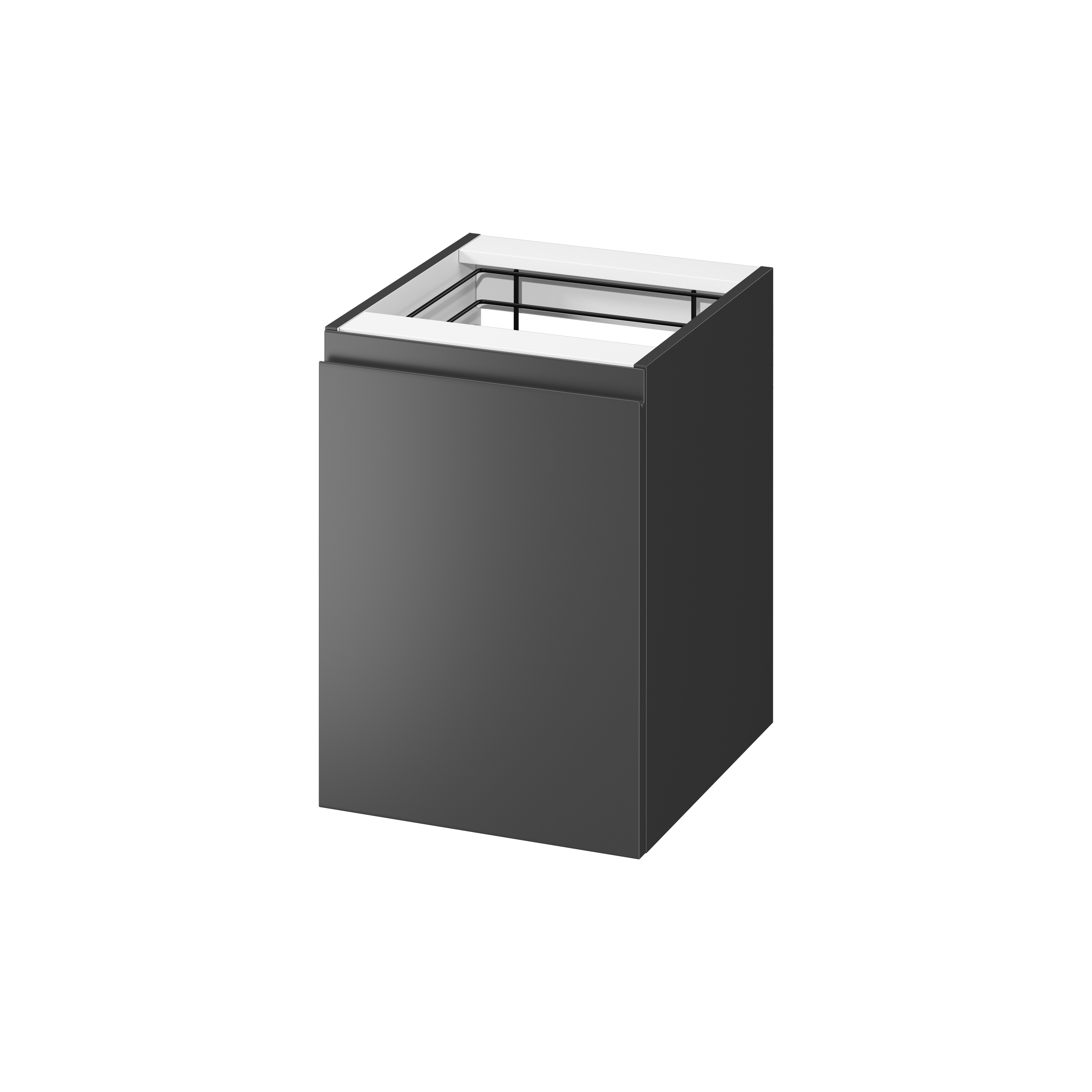 Cersanit Moduo armario 40x44.7x55.1 cm suspendido, lateral antracita S590-115