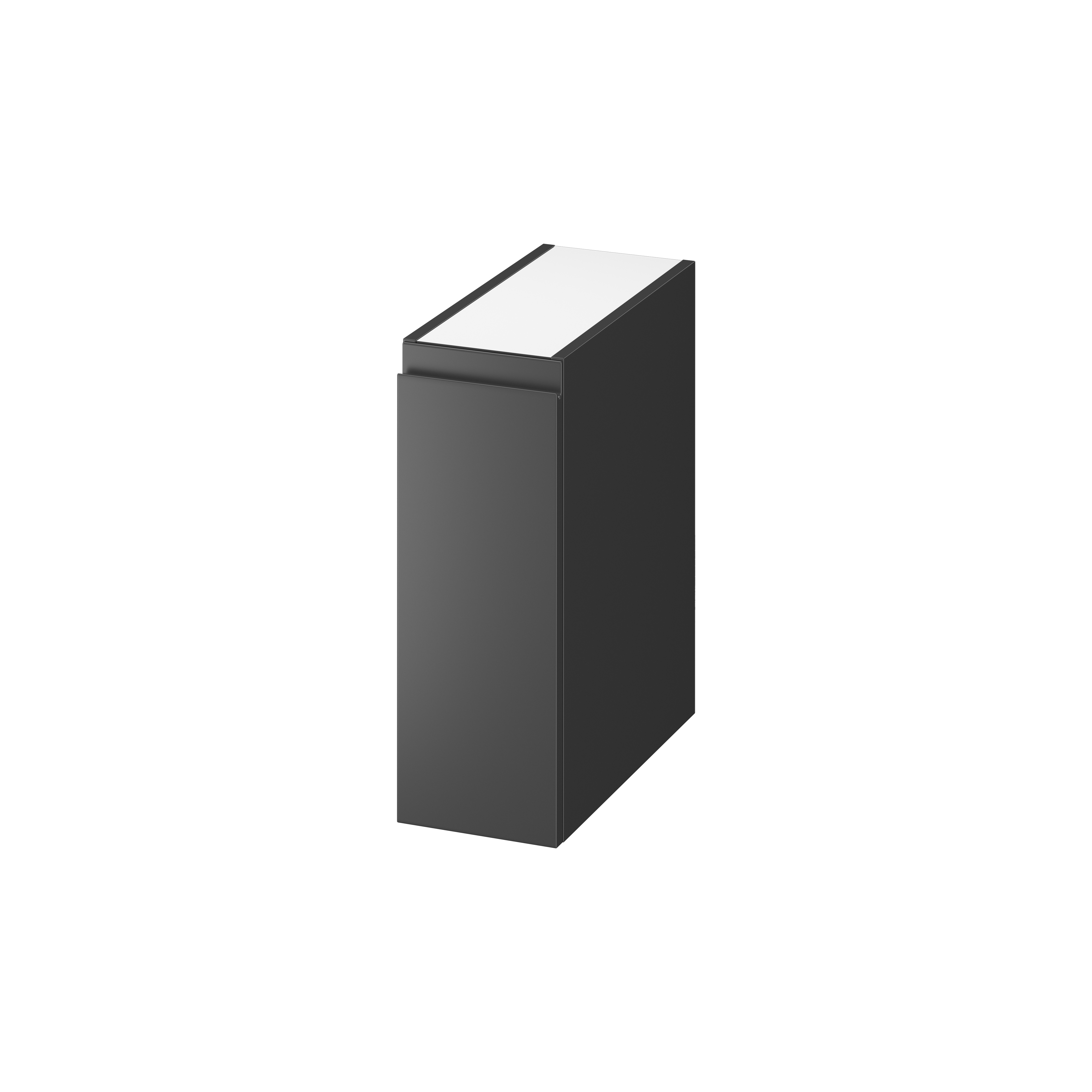 Cersanit Moduo armario 20x44.6x55 cm suspendido, lateral antracita S590-118