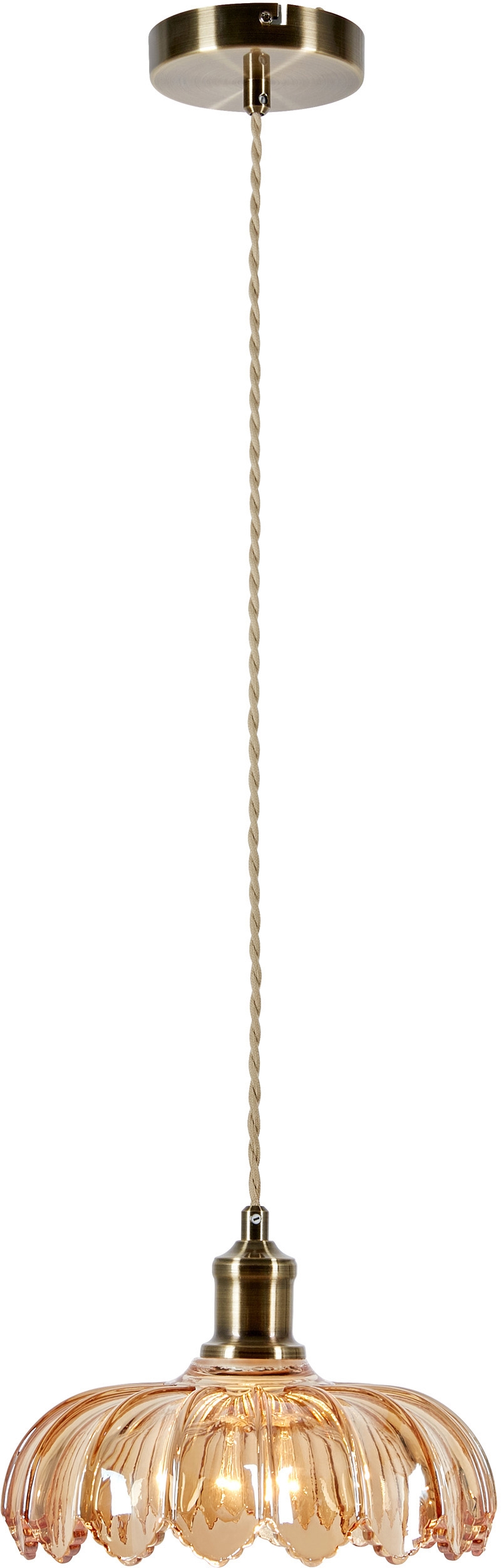 Markslöjd Kurage lámpara colgante 1x40 W latón-ámbar 108858