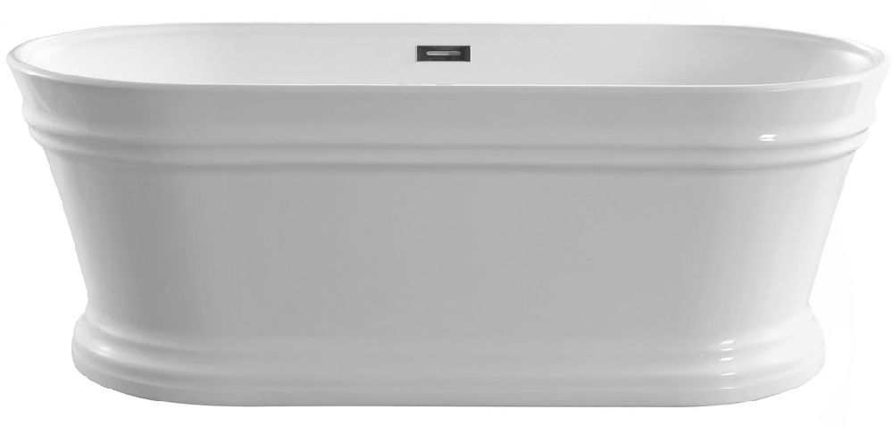 Aqualine Antik bañera exenta 160x79 cm oval blanco E2679