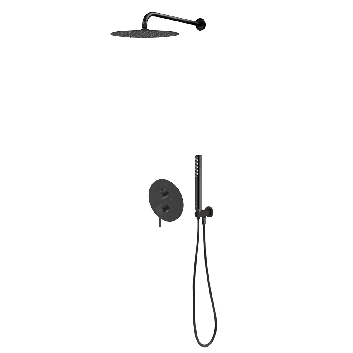 Conjunto grifo de bañera y ducha Oltens Rann 34111300, ducha con efecto lluvia Oltens Vindel 37000300, 39400300, 39304300, 37102300, 37200300