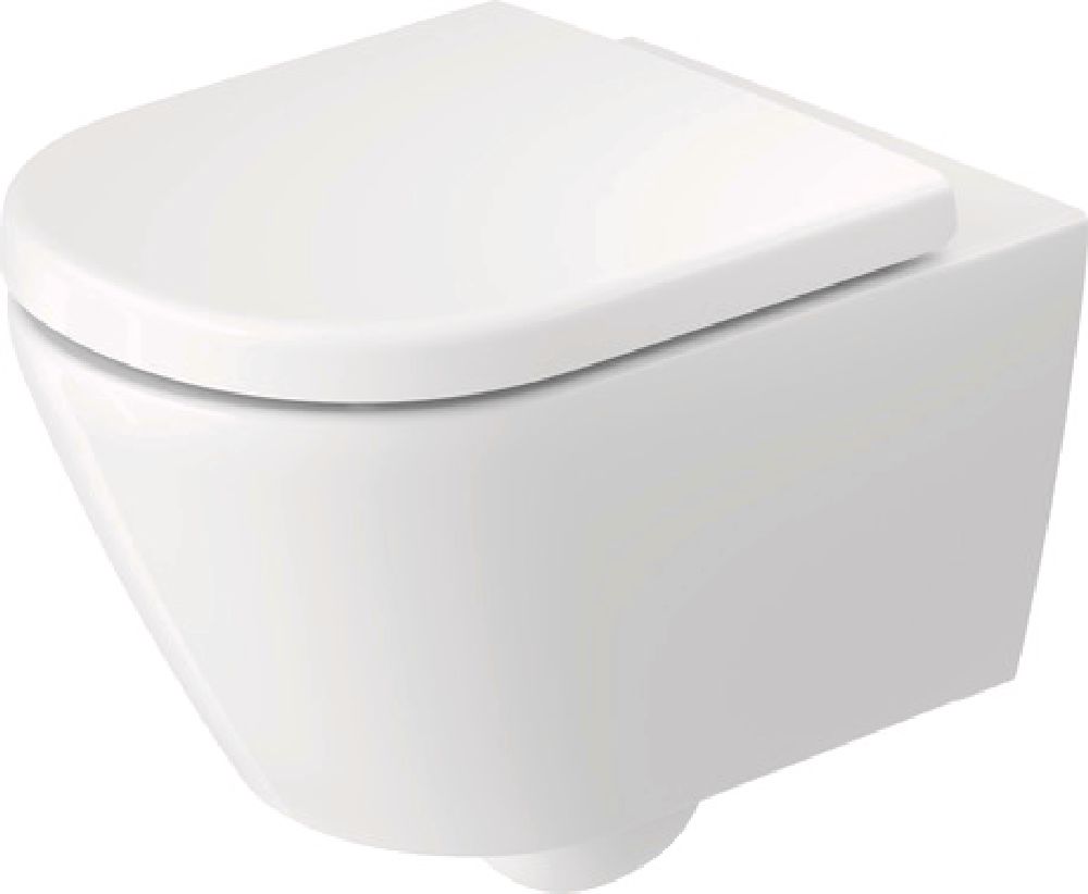 Duravit D-Code taza de inodoro suspendido sin reborde blanco brillante 29030900212