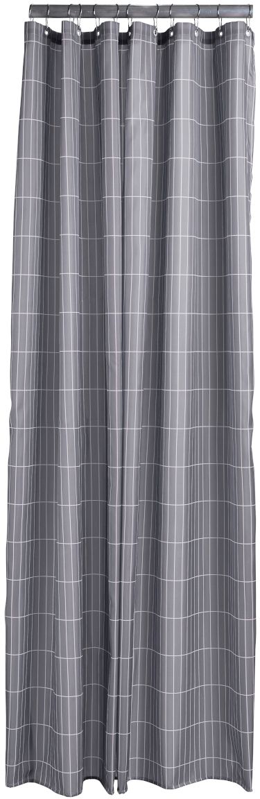 Zone Denmark Tiles cortina de ducha 200x180 cm gris 331839