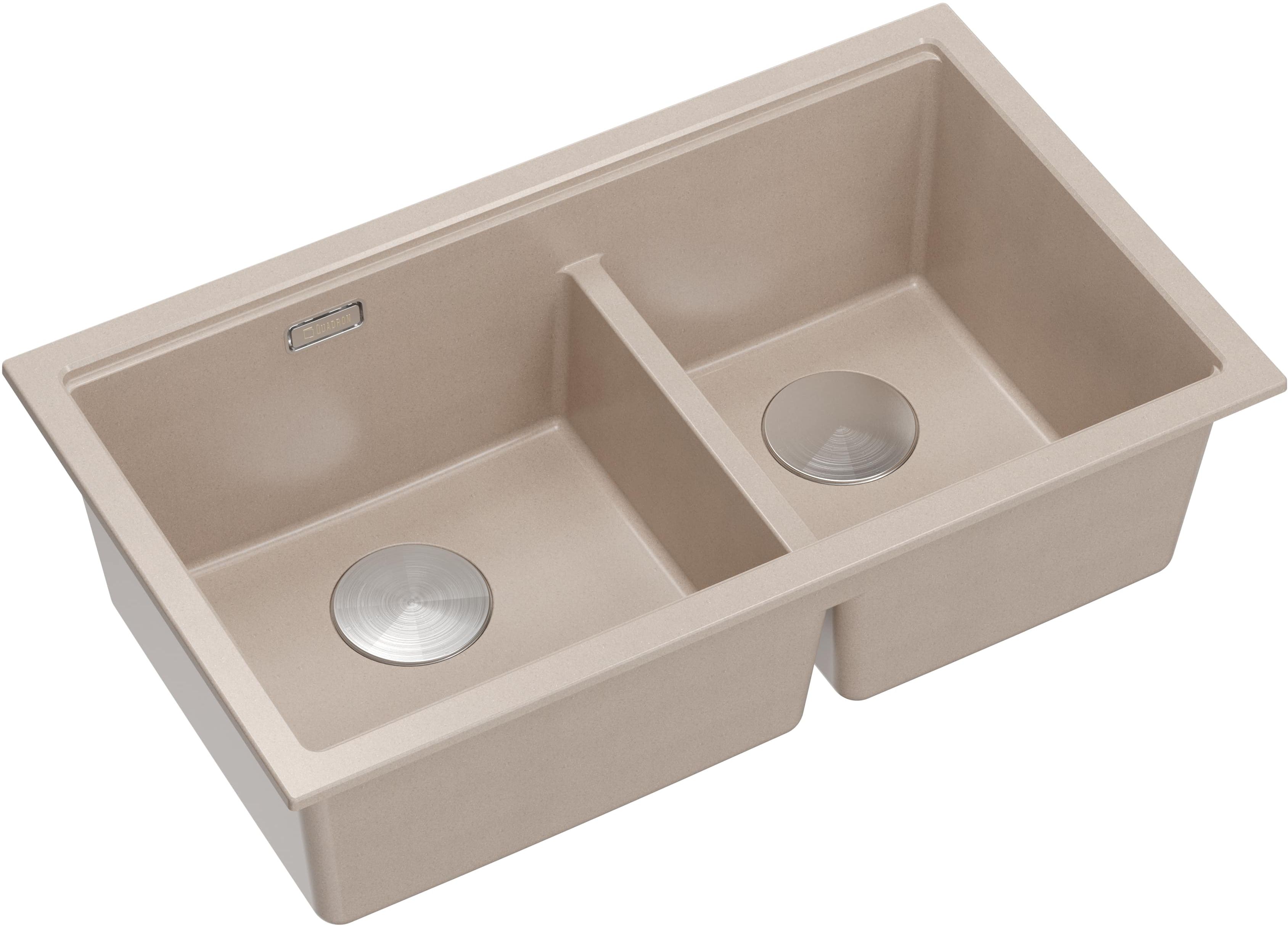 Quadron Logan fregadero graniteq 76x45 cm beige HQL7645U2_BS_U
