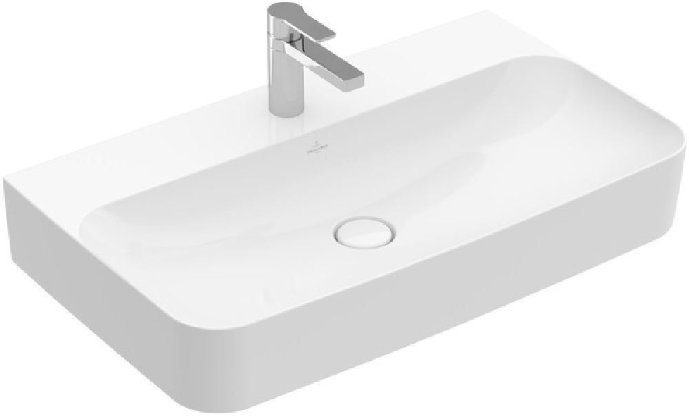 Villeroy & Boch Finion lavabo 80x47 cm rectangular clásico blanco brillante 416884R1