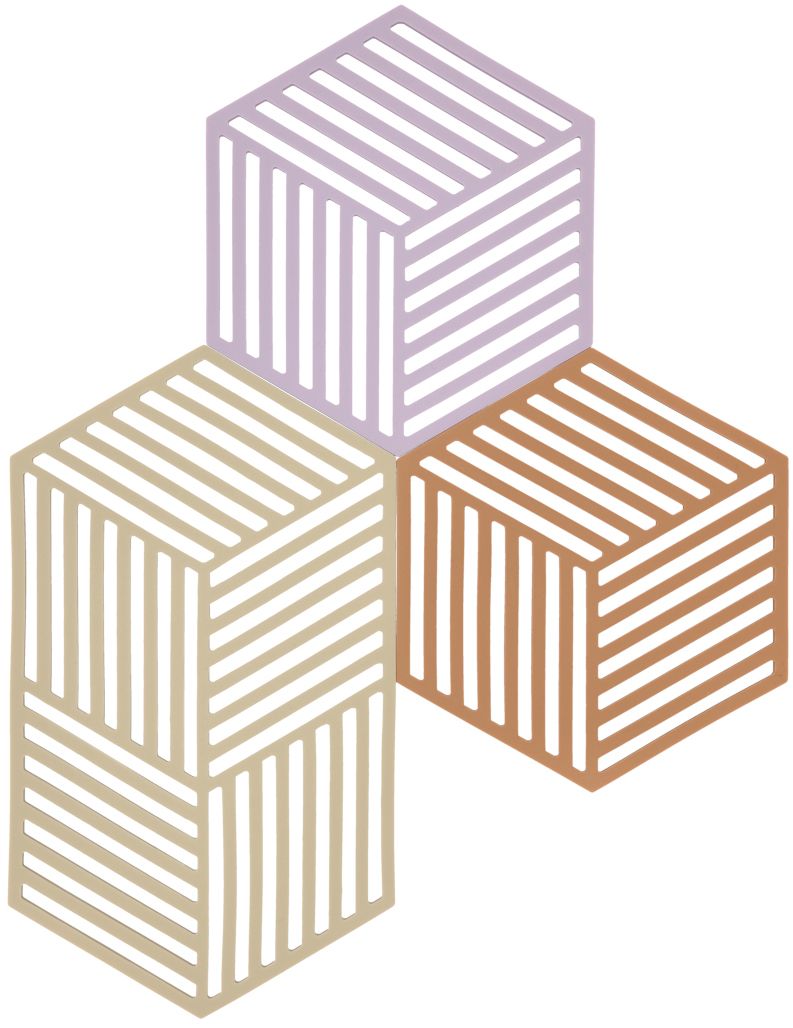 Zone Denmark Hexagon posa ollas 24x14x cm mezcla de colores 32701