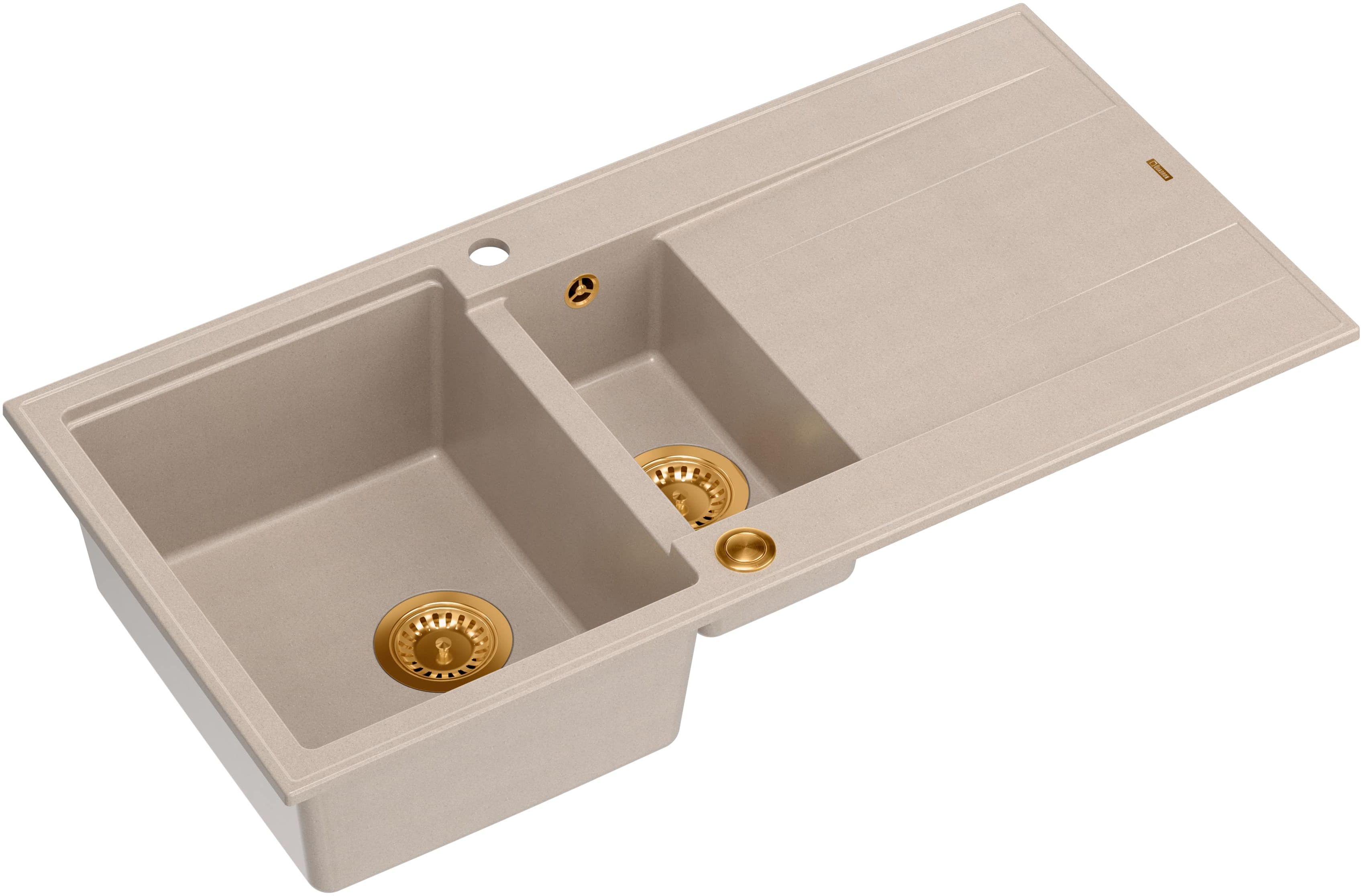 Quadron Evan fregadero graniteq 100x50 cm beige HQE510050U2_PVDC1_P2O