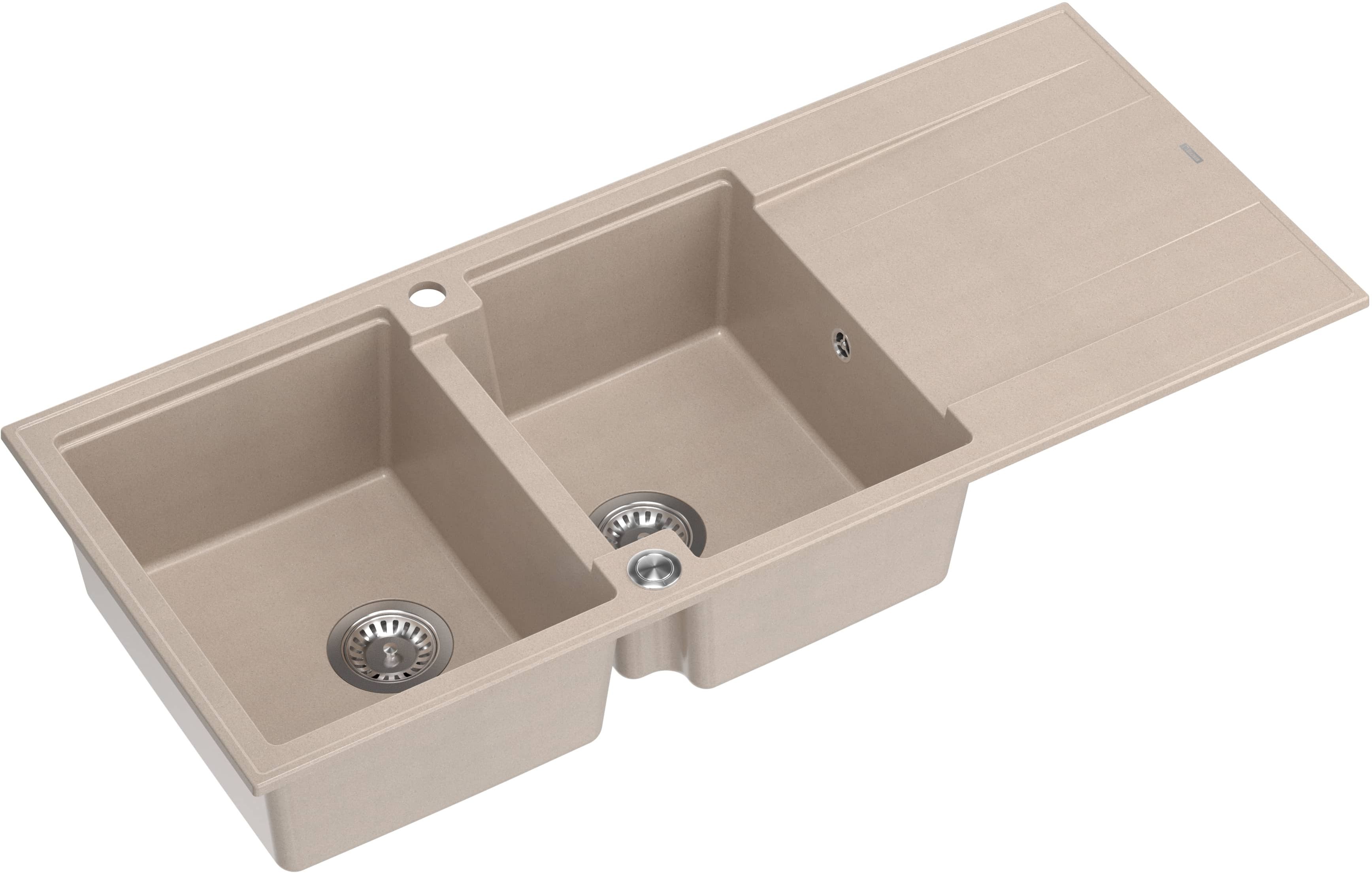 Quadron Evan fregadero graniteq 116x50 cm beige HQE11650U2_BS_P2O