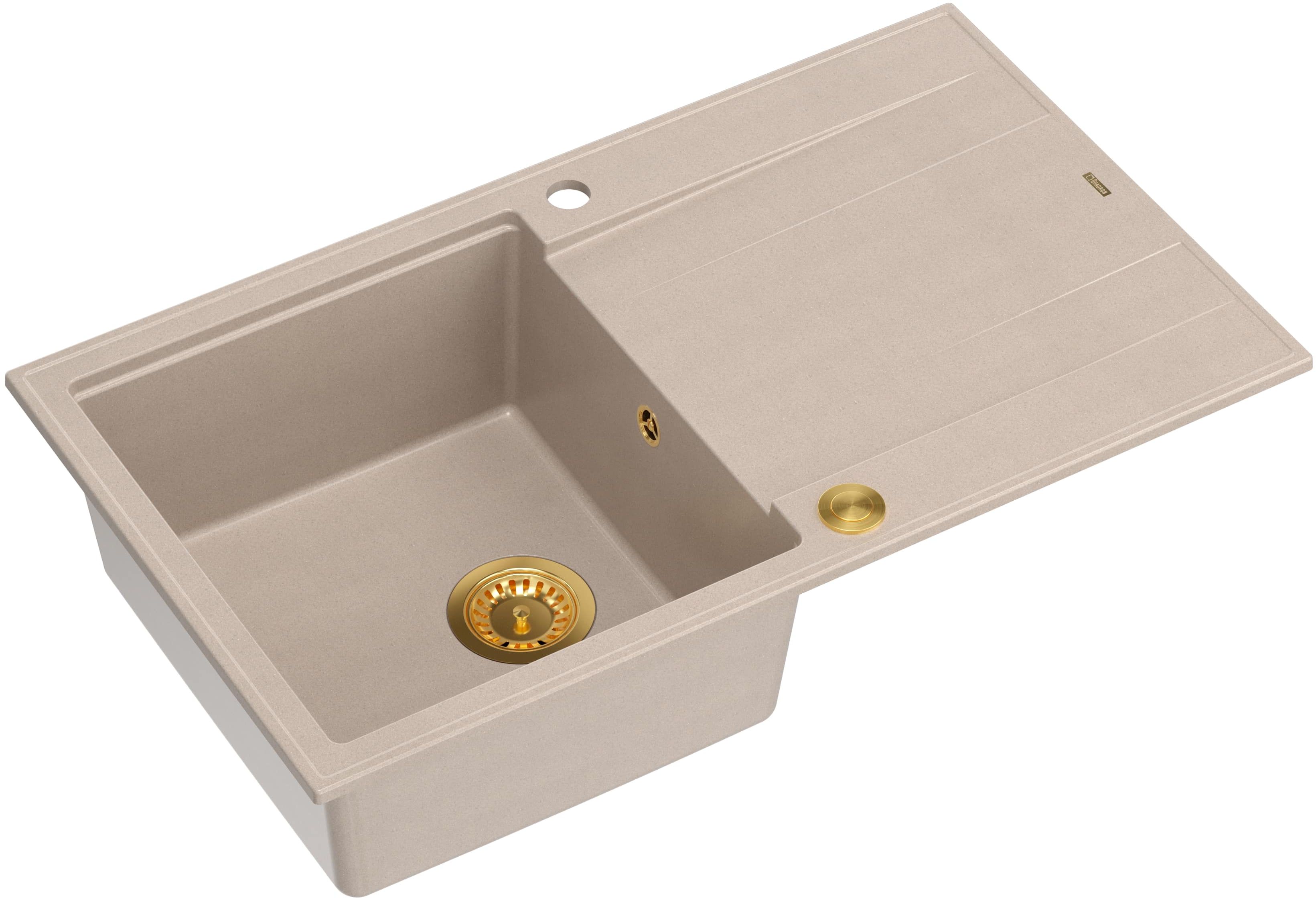 Quadron Evan fregadero graniteq 86x50 cm beige HCQE8650U2_PVDG1_P2O