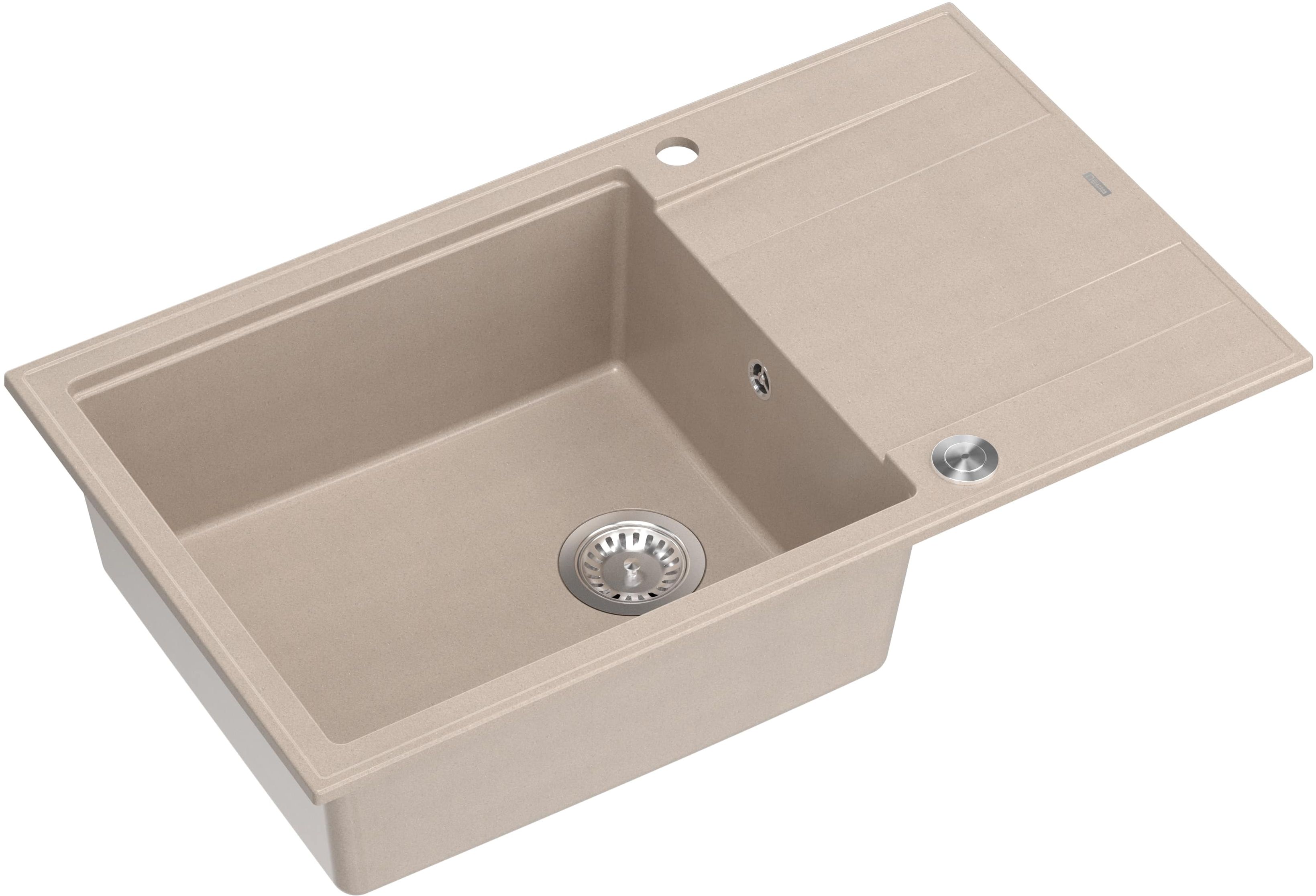 Quadron Evan fregadero graniteq 86x50 cm beige HCQE58650U2_BS_P2O