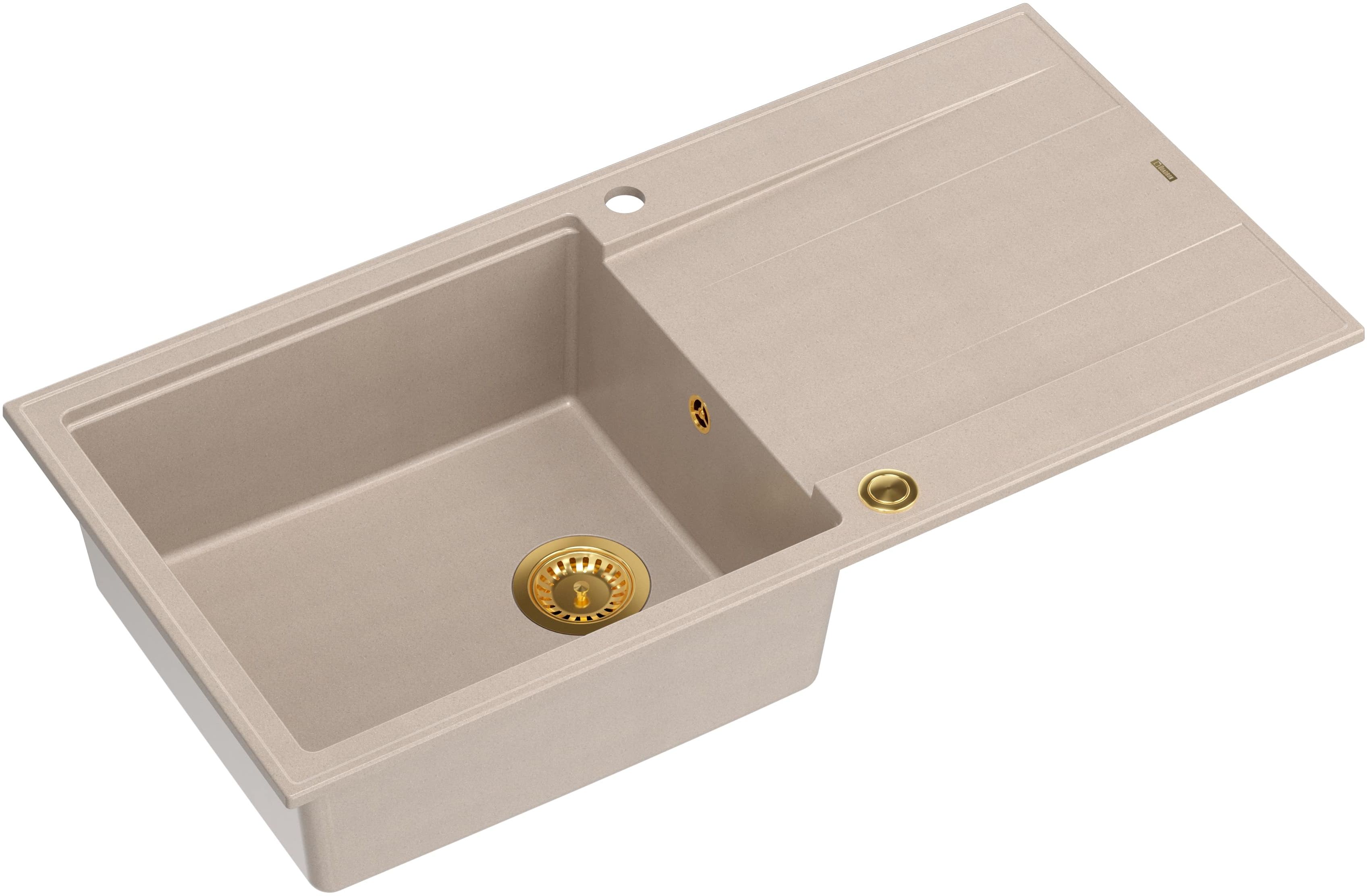 Quadron Evan fregadero graniteq 100x50 cm beige HCQE10050U2_PVDG1_P2O