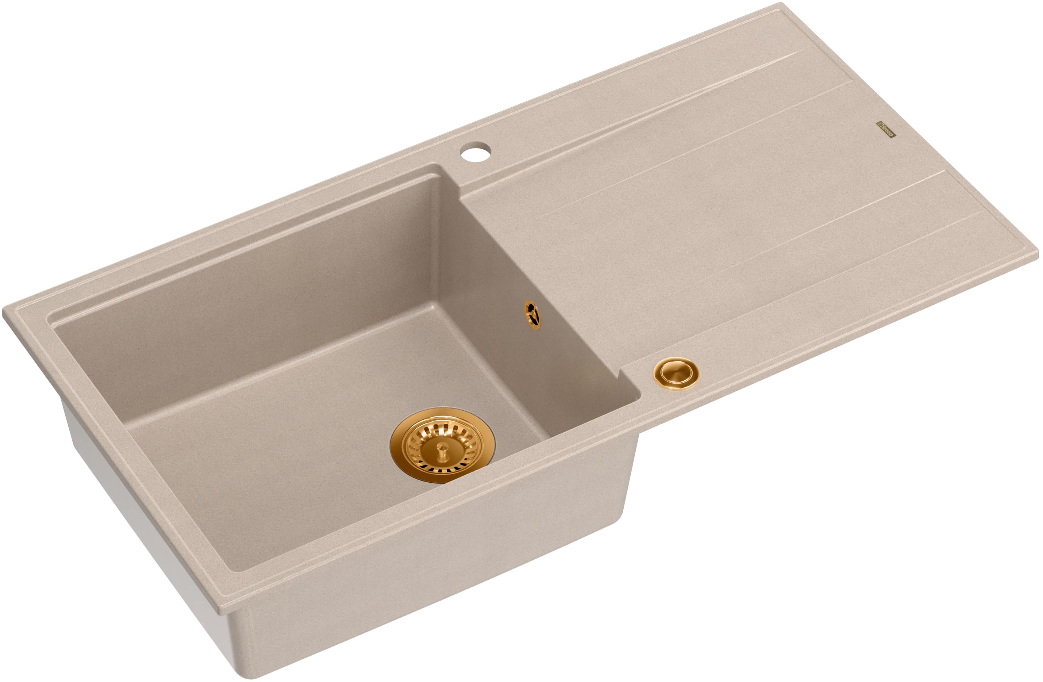 Quadron Evan fregadero graniteq 100x50 cm beige HCQE10050U2_PVDC1_P2O
