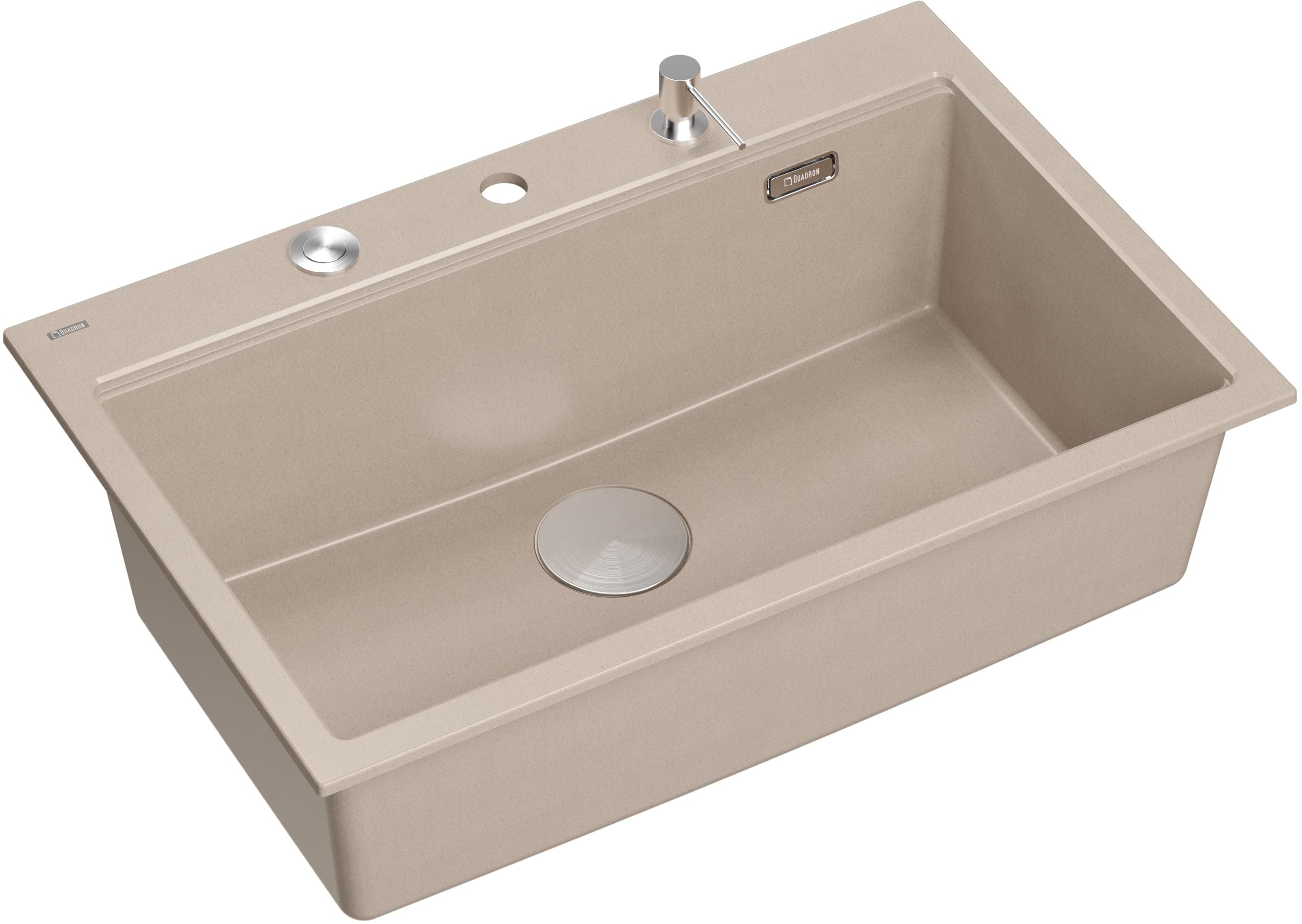 Quadron Marc fregadero graniteq 76x50 cm beige HQM7650U2_BS