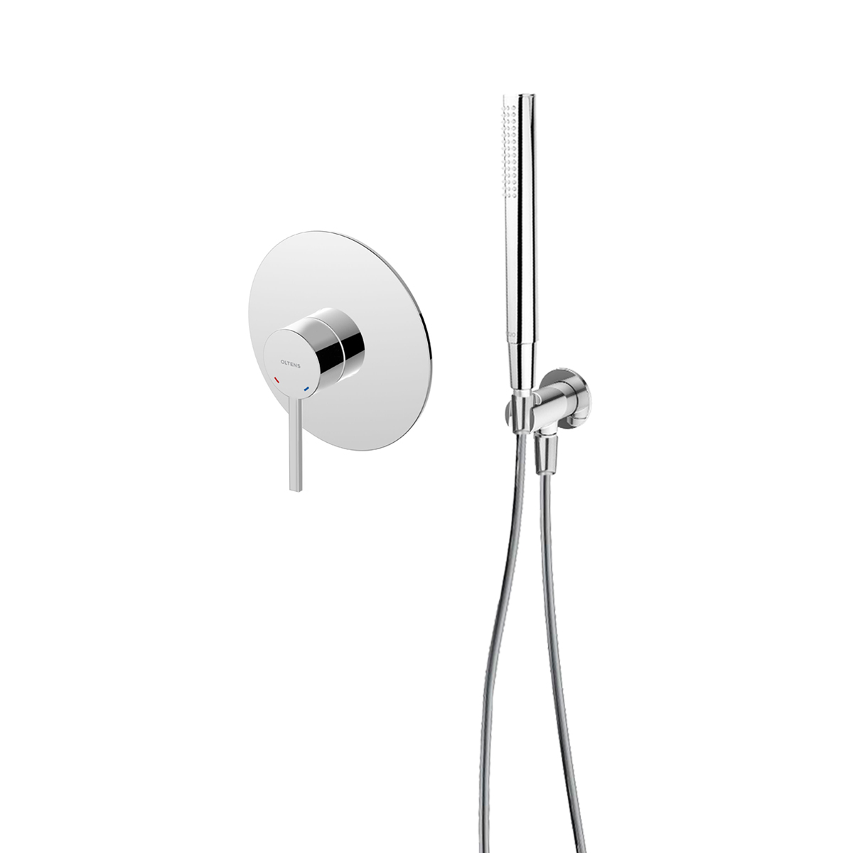 Conjunto grifo para ducha Oltens Rann 33107100, alcachofa de ducha Oltens Ume 37102100, 39304100, 37200100