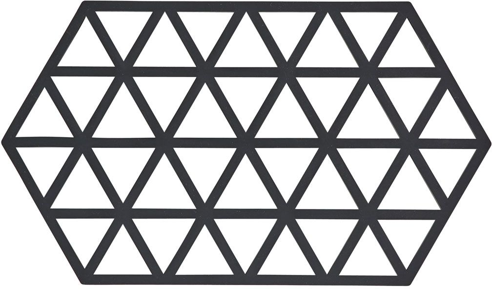 Zone Denmark Triangles posa ollas 38x24x1 cm negro 330311