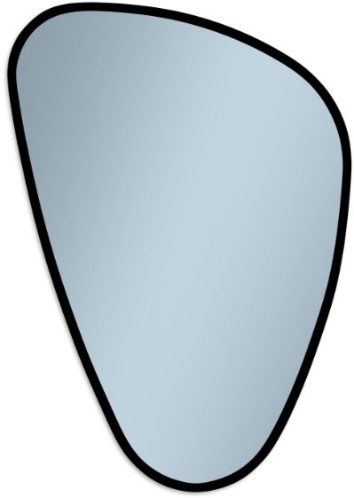 Venti Impala espejo 69x96 cm con iluminación negro 5907722357069