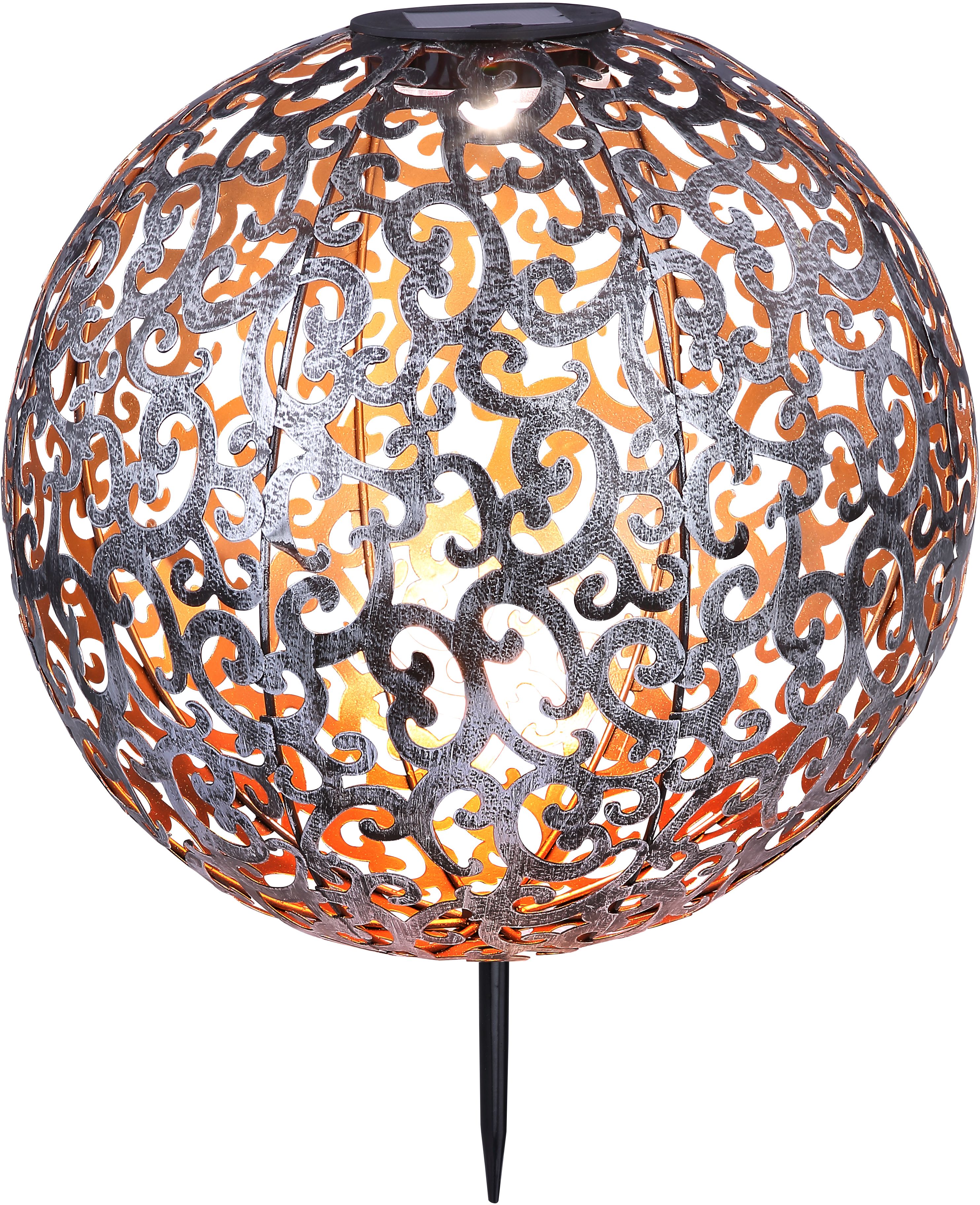 Globo Lighting Solar lámpara solar de pie 1x0.12 W plata 33744