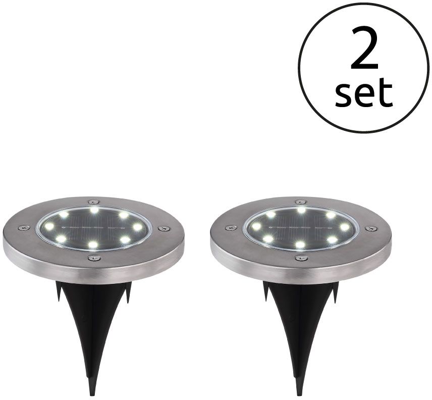 Globo Lighting Solar lámpara de suelo 1x0.1 W acero 33414