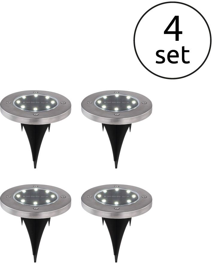 Globo Lighting Solar lámpara de suelo 1x0.1 W acero 33414-4