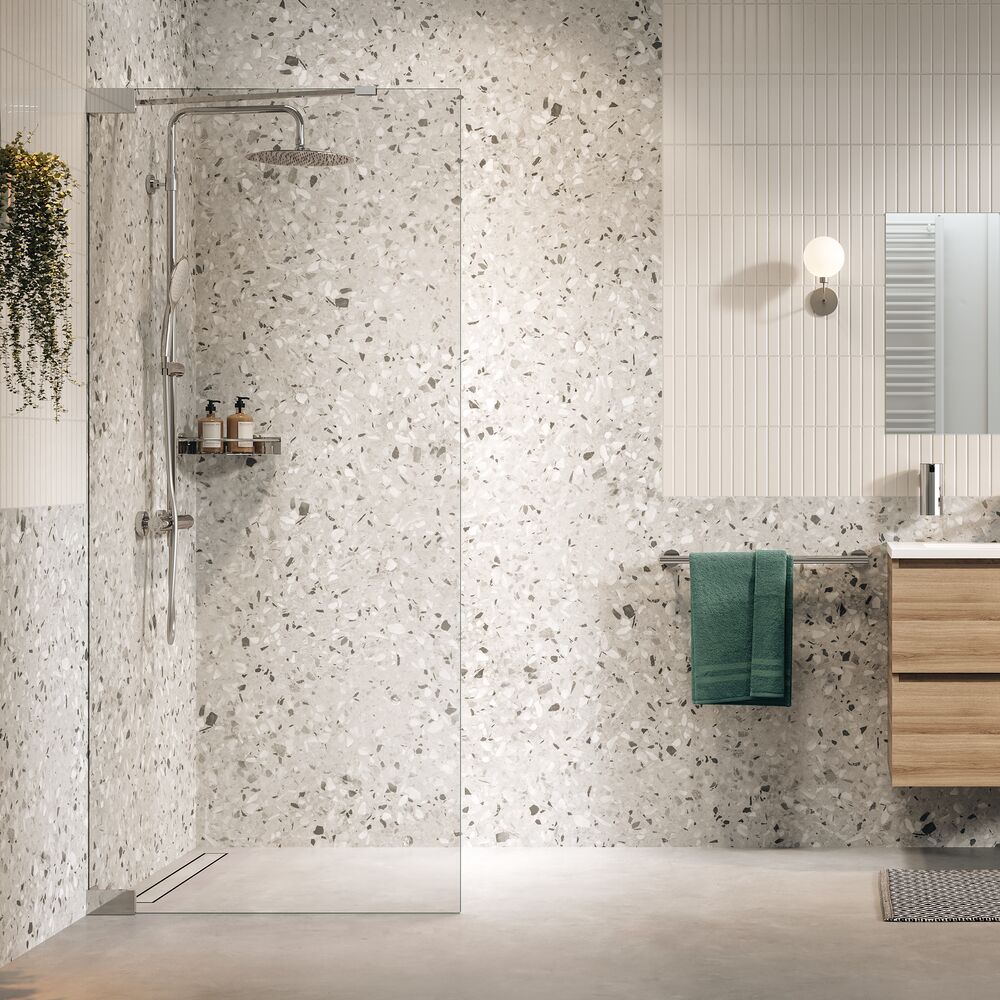 Sealskin Pure mampara de ducha walk-in 100 cm cromo brillante/vidrio transparente PU011006265100