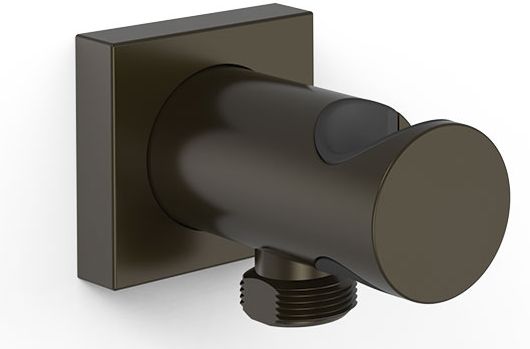 Tres conector angular con soporte negro 21118221KMB
