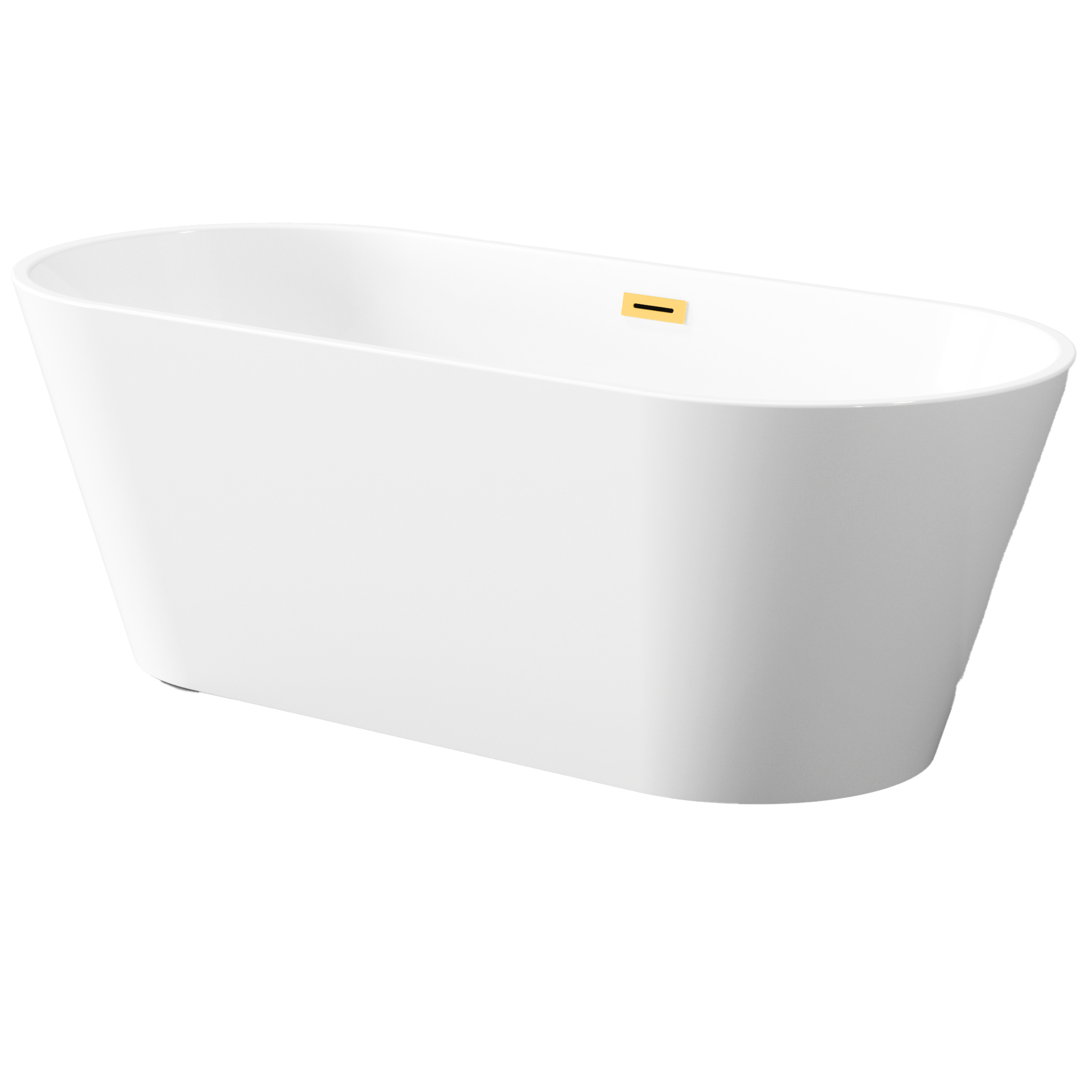 Invena Limnos bañera exenta 170x75 cm oval blanco AN-00-190