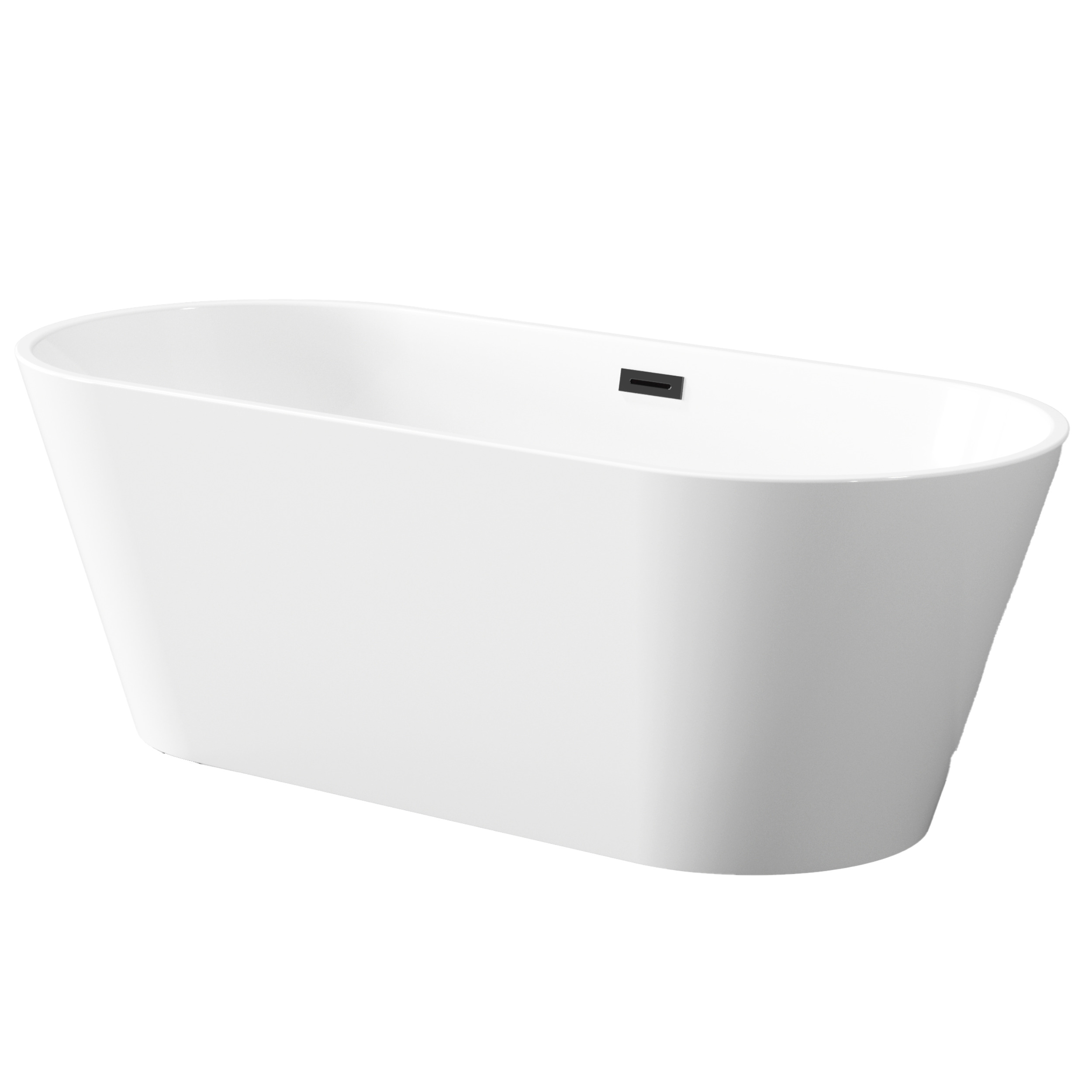 Invena Limnos bañera exenta 170x75 cm oval blanco AN-00-140